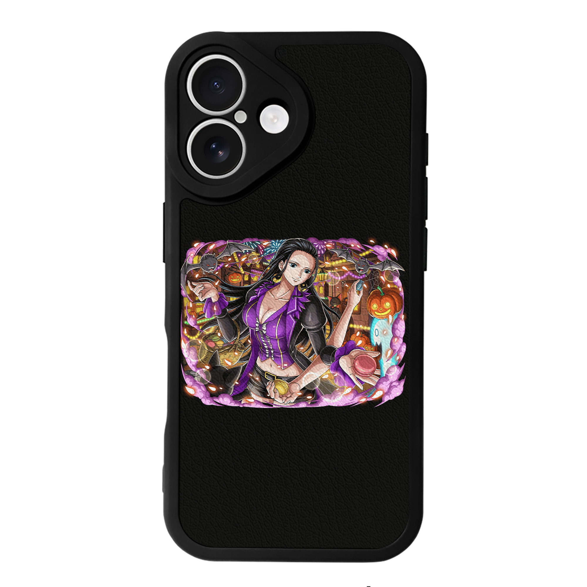 （画像用） ワンピース ニコ・ロビン ONE PIECE Nico Robin 【iPhone 16シリーズ対応】シリコンスマホケース（レザー調） 材質：シリコン